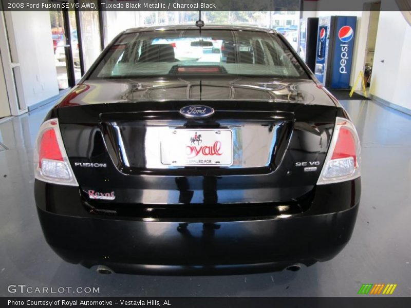 Tuxedo Black Metallic / Charcoal Black 2008 Ford Fusion SE V6 AWD