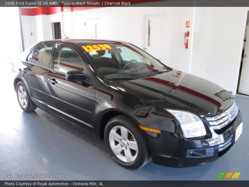 Tuxedo Black Metallic / Charcoal Black 2008 Ford Fusion SE V6 AWD