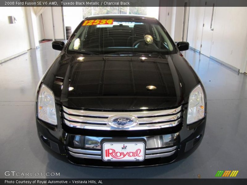 Tuxedo Black Metallic / Charcoal Black 2008 Ford Fusion SE V6 AWD