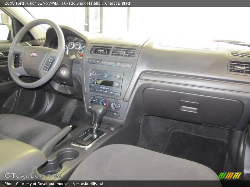 Tuxedo Black Metallic / Charcoal Black 2008 Ford Fusion SE V6 AWD