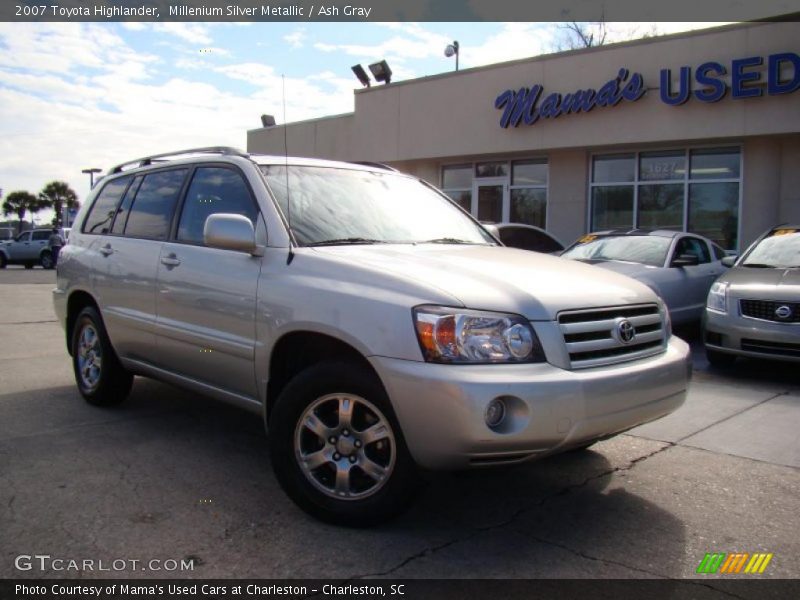 Millenium Silver Metallic / Ash Gray 2007 Toyota Highlander