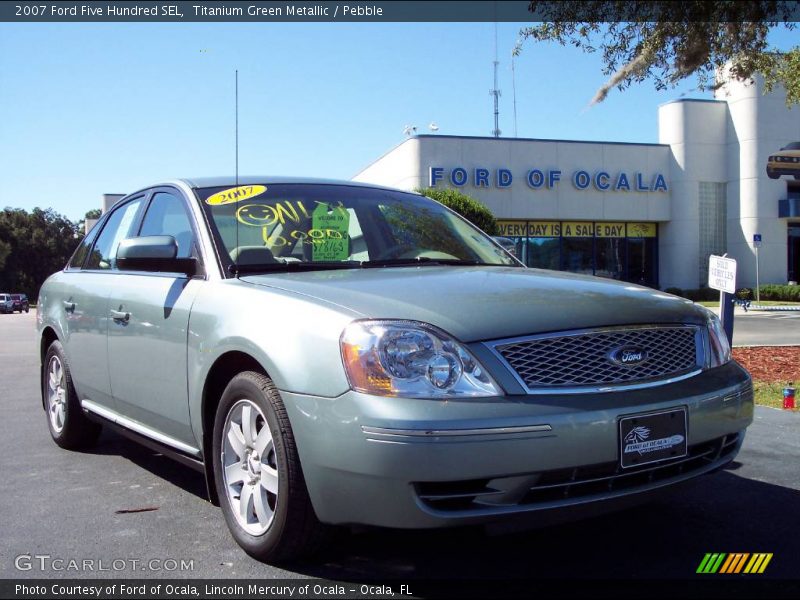Titanium Green Metallic / Pebble 2007 Ford Five Hundred SEL