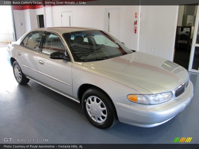 Sterling Silver Metallic / Gray 2005 Buick Century Sedan