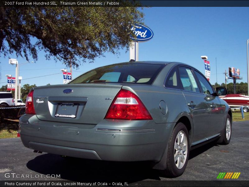 Titanium Green Metallic / Pebble 2007 Ford Five Hundred SEL