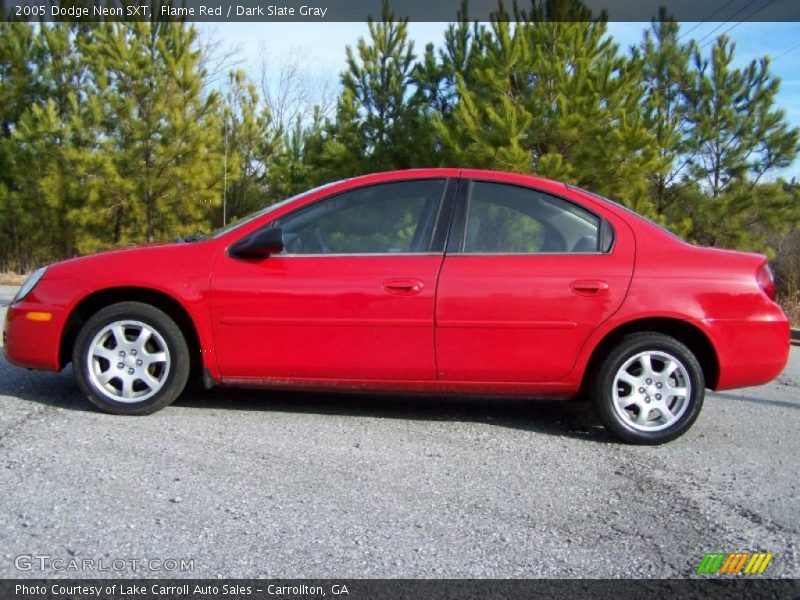 Flame Red / Dark Slate Gray 2005 Dodge Neon SXT