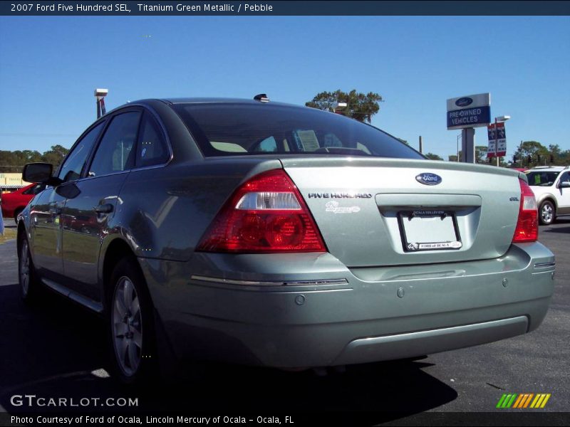 Titanium Green Metallic / Pebble 2007 Ford Five Hundred SEL