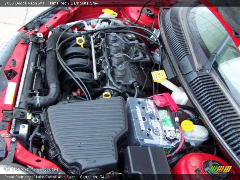 Flame Red / Dark Slate Gray 2005 Dodge Neon SXT