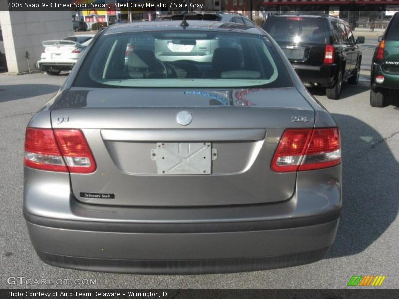 Steel Gray Metallic / Slate Gray 2005 Saab 9-3 Linear Sport Sedan