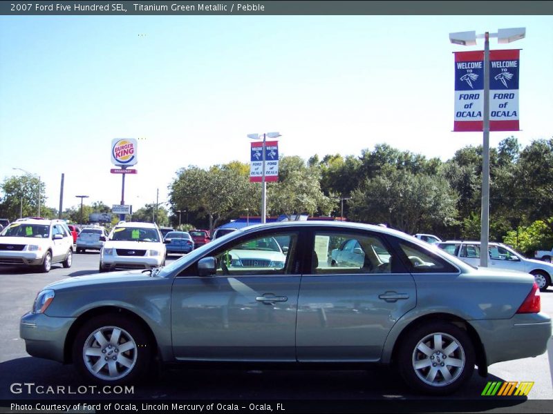 Titanium Green Metallic / Pebble 2007 Ford Five Hundred SEL