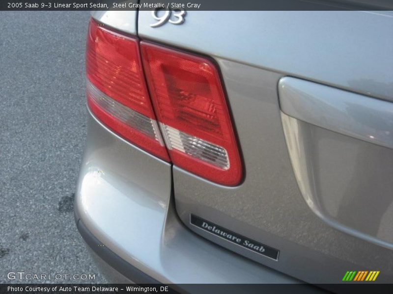 Steel Gray Metallic / Slate Gray 2005 Saab 9-3 Linear Sport Sedan