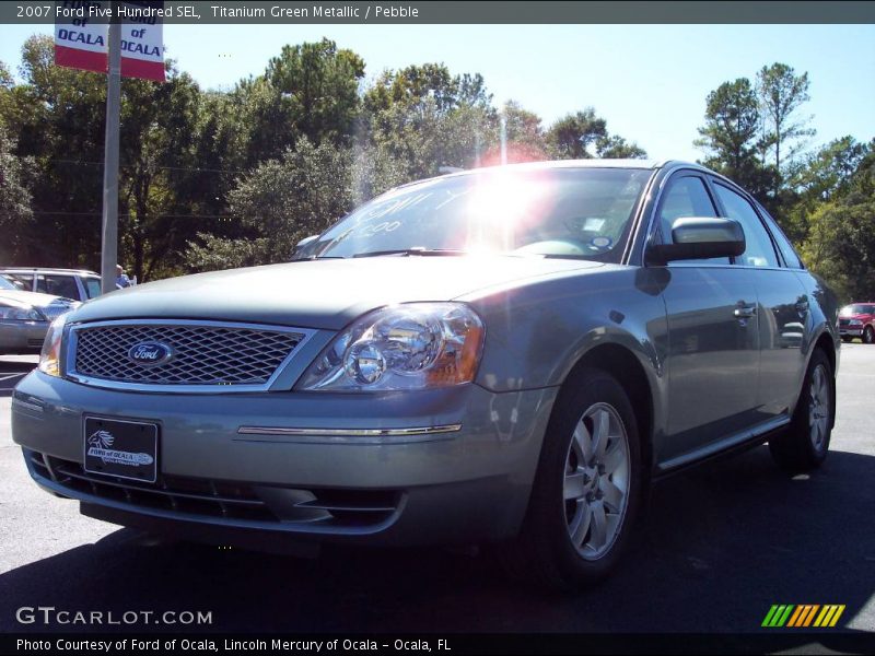 Titanium Green Metallic / Pebble 2007 Ford Five Hundred SEL