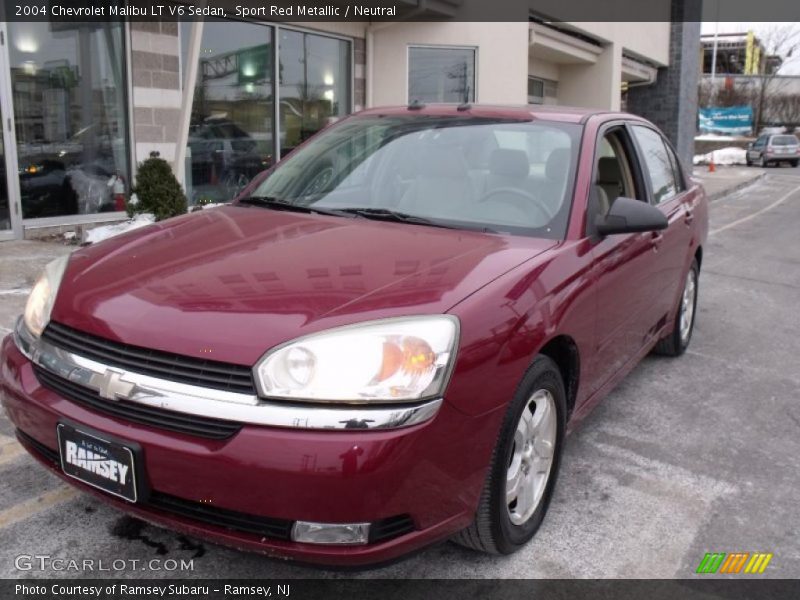 Sport Red Metallic / Neutral 2004 Chevrolet Malibu LT V6 Sedan