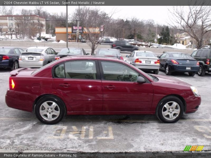 Sport Red Metallic / Neutral 2004 Chevrolet Malibu LT V6 Sedan