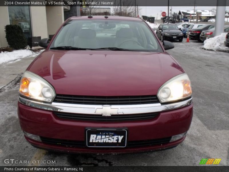 Sport Red Metallic / Neutral 2004 Chevrolet Malibu LT V6 Sedan