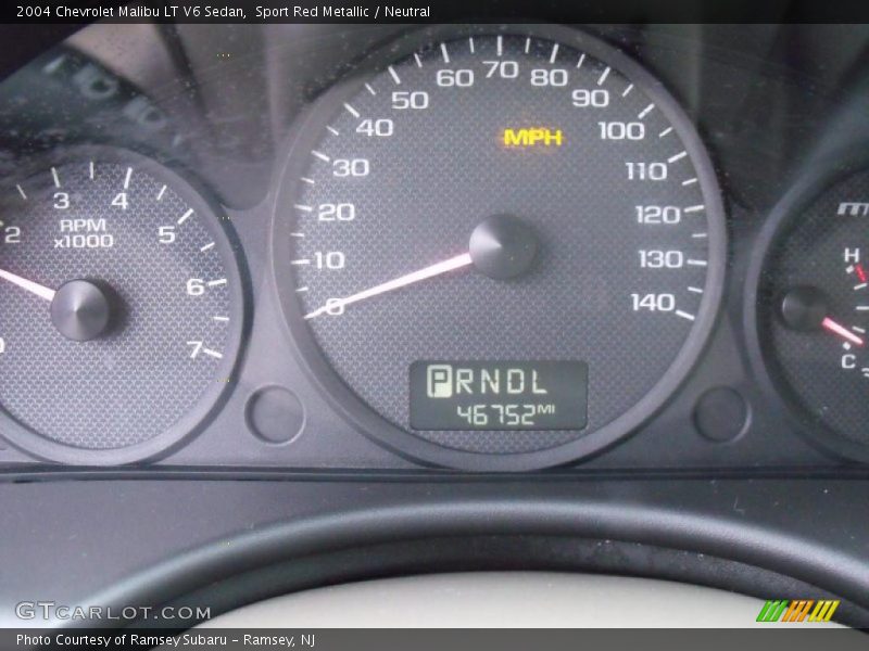 Sport Red Metallic / Neutral 2004 Chevrolet Malibu LT V6 Sedan