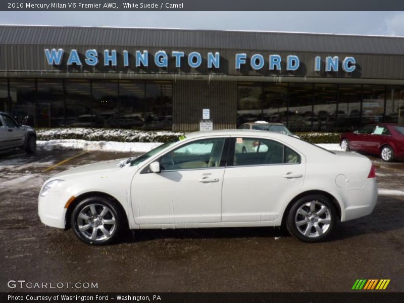 White Suede / Camel 2010 Mercury Milan V6 Premier AWD