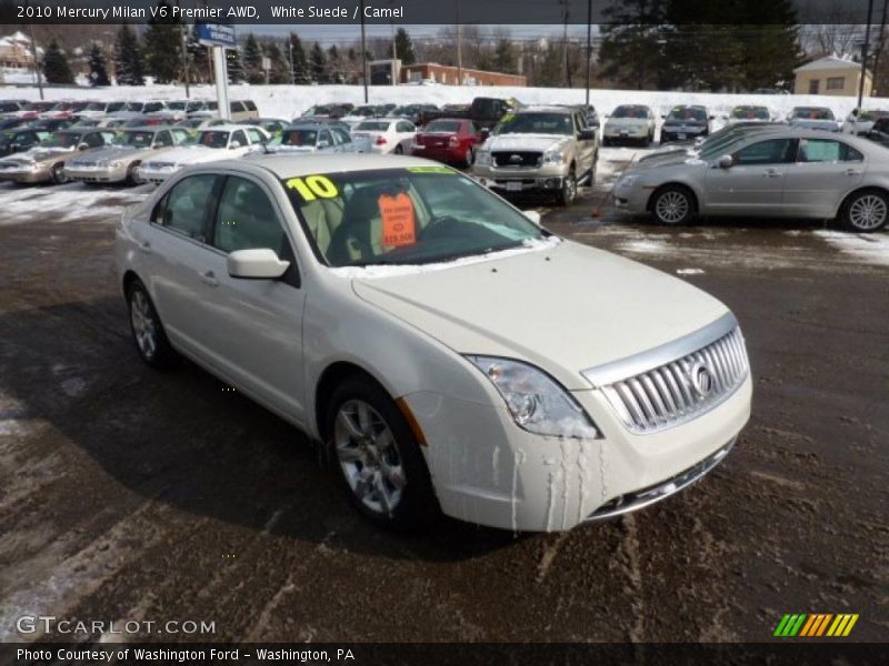 White Suede / Camel 2010 Mercury Milan V6 Premier AWD