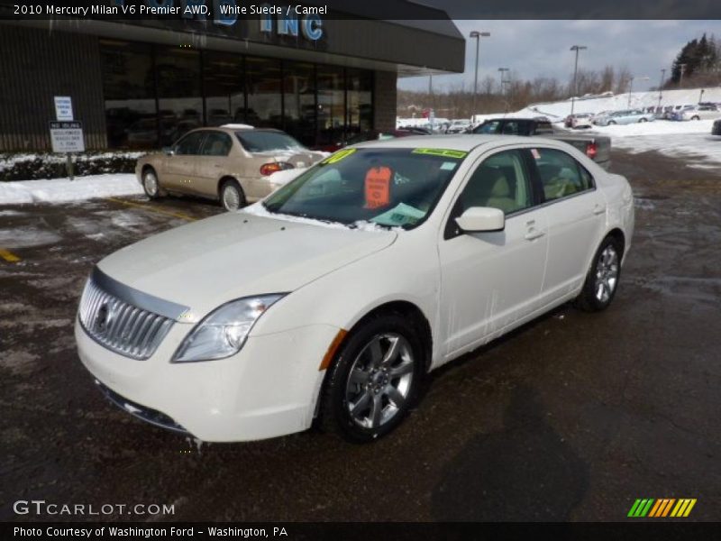 White Suede / Camel 2010 Mercury Milan V6 Premier AWD
