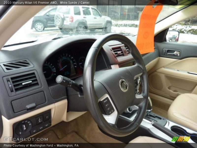 White Suede / Camel 2010 Mercury Milan V6 Premier AWD