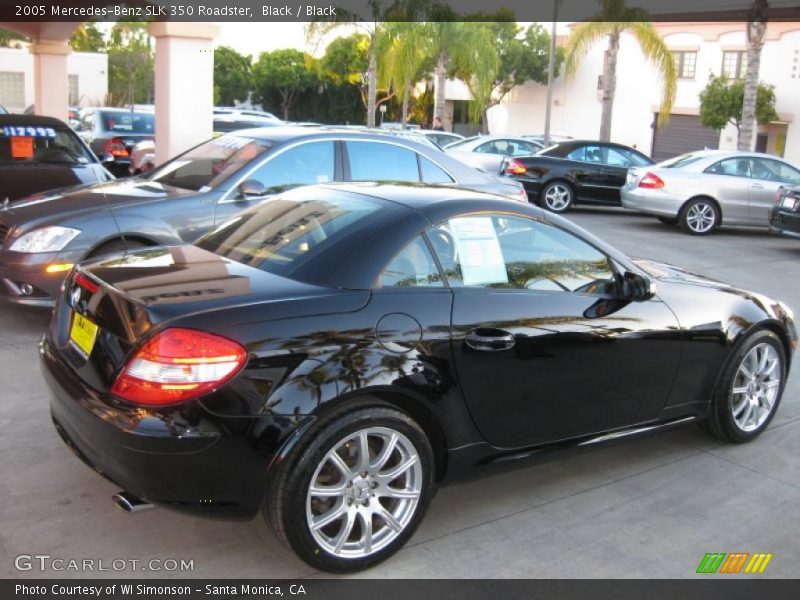 Black / Black 2005 Mercedes-Benz SLK 350 Roadster