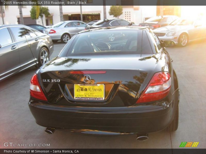 Black / Black 2005 Mercedes-Benz SLK 350 Roadster