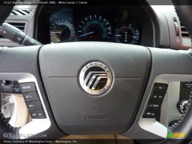 White Suede / Camel 2010 Mercury Milan V6 Premier AWD