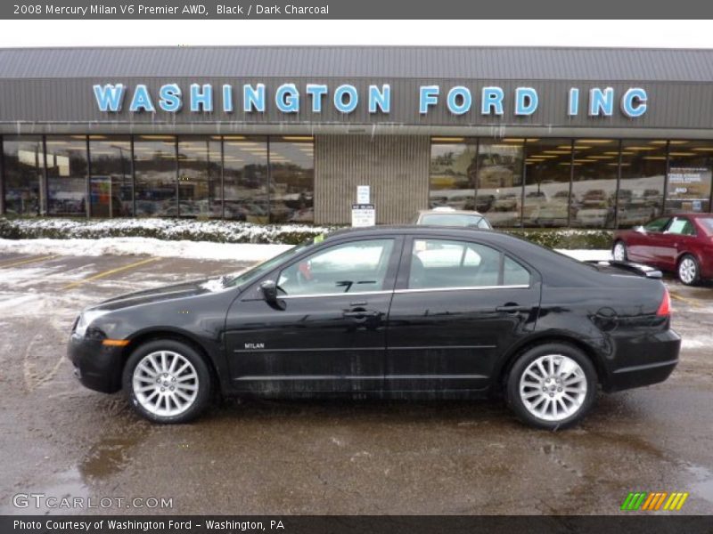 Black / Dark Charcoal 2008 Mercury Milan V6 Premier AWD