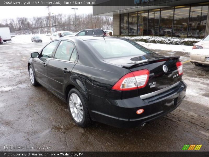 Black / Dark Charcoal 2008 Mercury Milan V6 Premier AWD