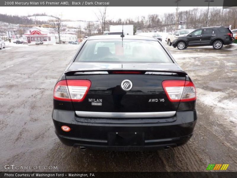 Black / Dark Charcoal 2008 Mercury Milan V6 Premier AWD