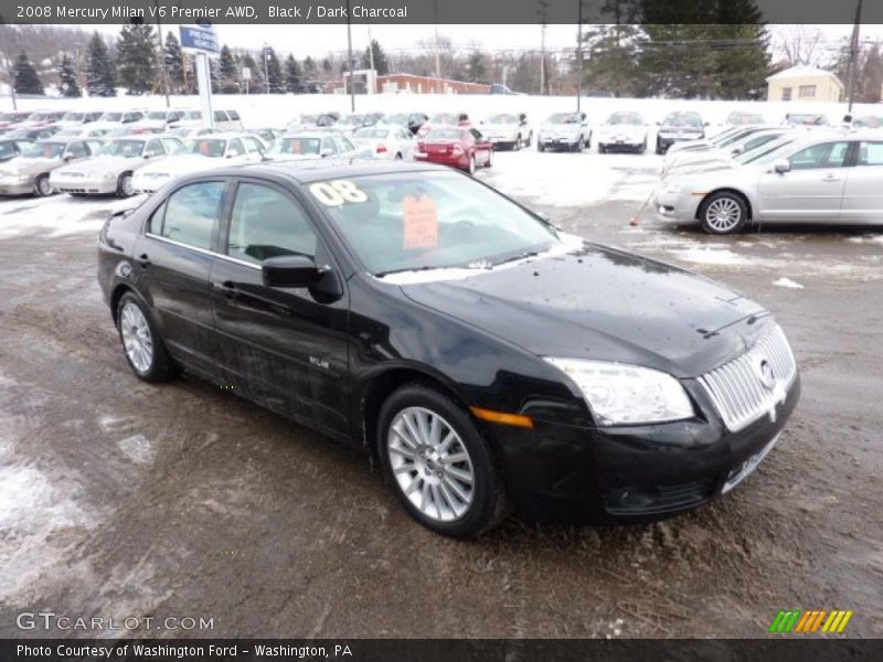 Black / Dark Charcoal 2008 Mercury Milan V6 Premier AWD