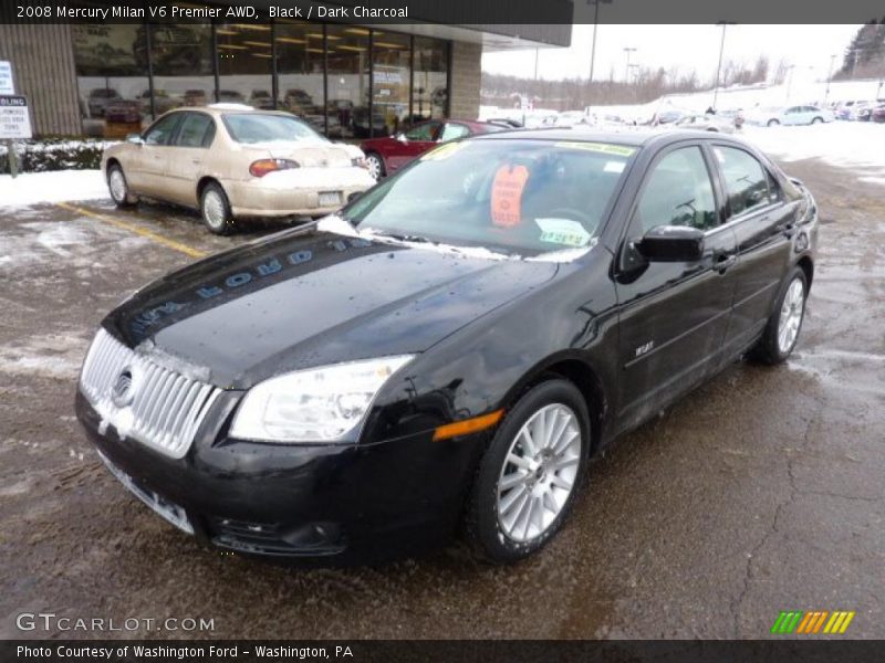 Black / Dark Charcoal 2008 Mercury Milan V6 Premier AWD