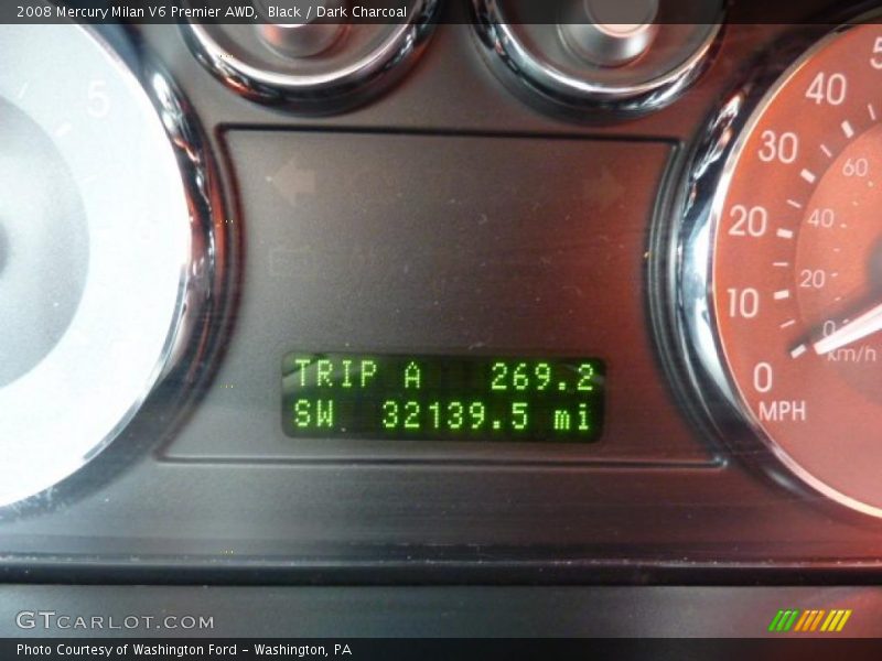 Black / Dark Charcoal 2008 Mercury Milan V6 Premier AWD