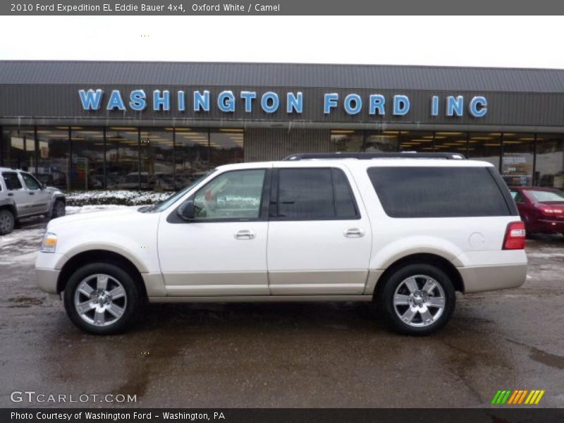 Oxford White / Camel 2010 Ford Expedition EL Eddie Bauer 4x4