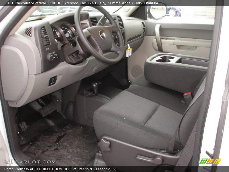 Summit White / Dark Titanium 2011 Chevrolet Silverado 3500HD Extended Cab 4x4 Dually