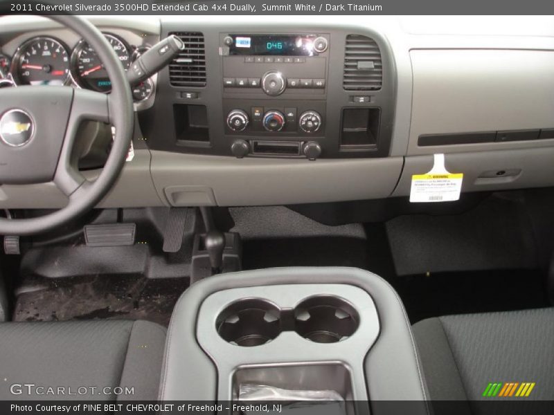 Summit White / Dark Titanium 2011 Chevrolet Silverado 3500HD Extended Cab 4x4 Dually