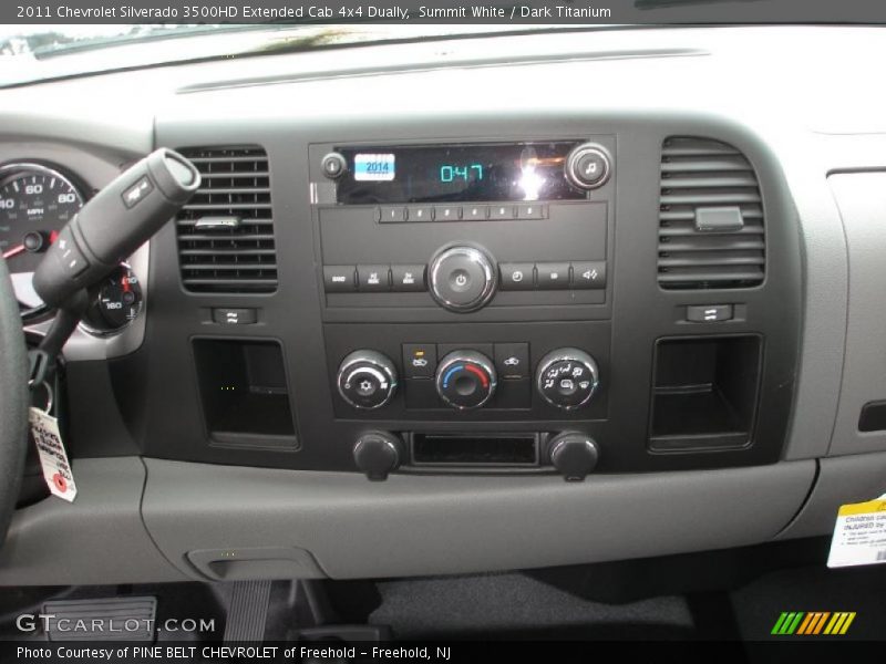 Summit White / Dark Titanium 2011 Chevrolet Silverado 3500HD Extended Cab 4x4 Dually