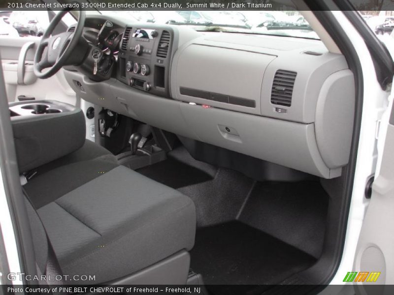 Summit White / Dark Titanium 2011 Chevrolet Silverado 3500HD Extended Cab 4x4 Dually