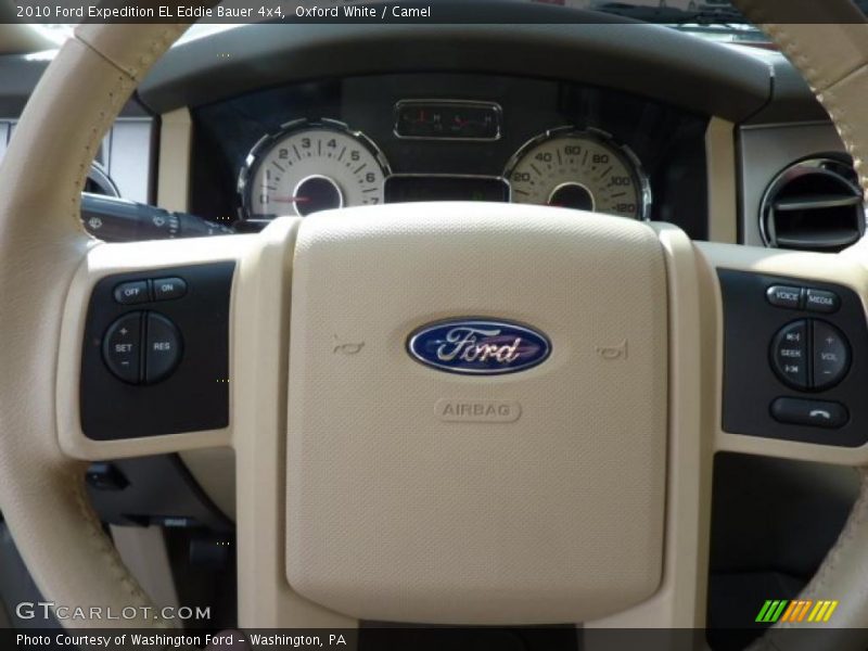 Oxford White / Camel 2010 Ford Expedition EL Eddie Bauer 4x4