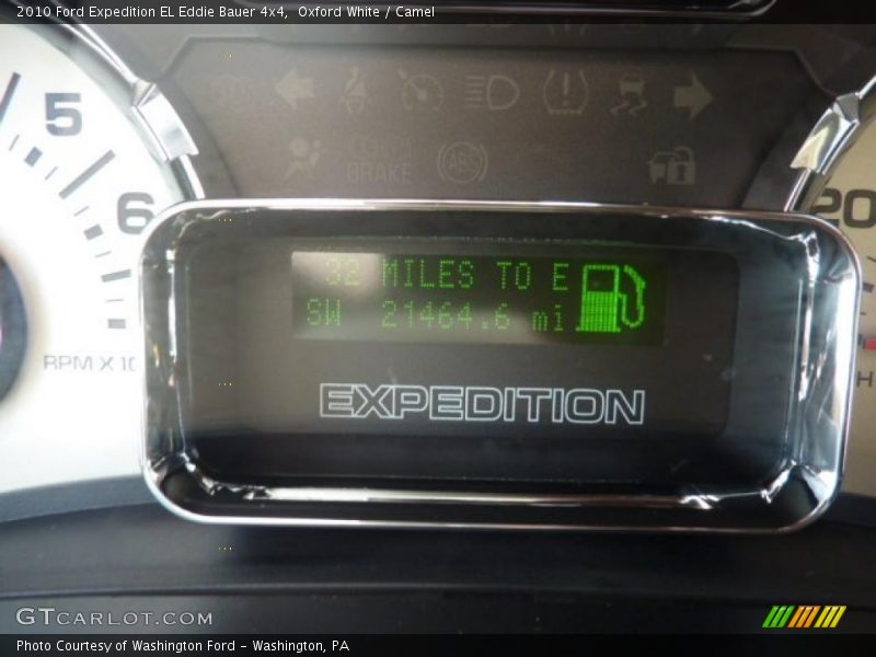 Oxford White / Camel 2010 Ford Expedition EL Eddie Bauer 4x4