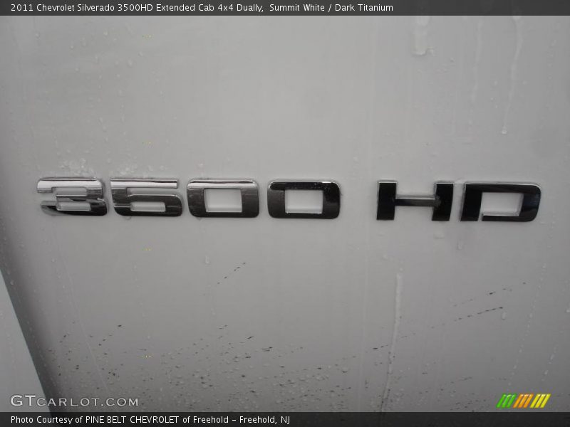 Summit White / Dark Titanium 2011 Chevrolet Silverado 3500HD Extended Cab 4x4 Dually
