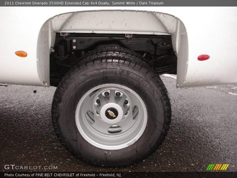 Summit White / Dark Titanium 2011 Chevrolet Silverado 3500HD Extended Cab 4x4 Dually