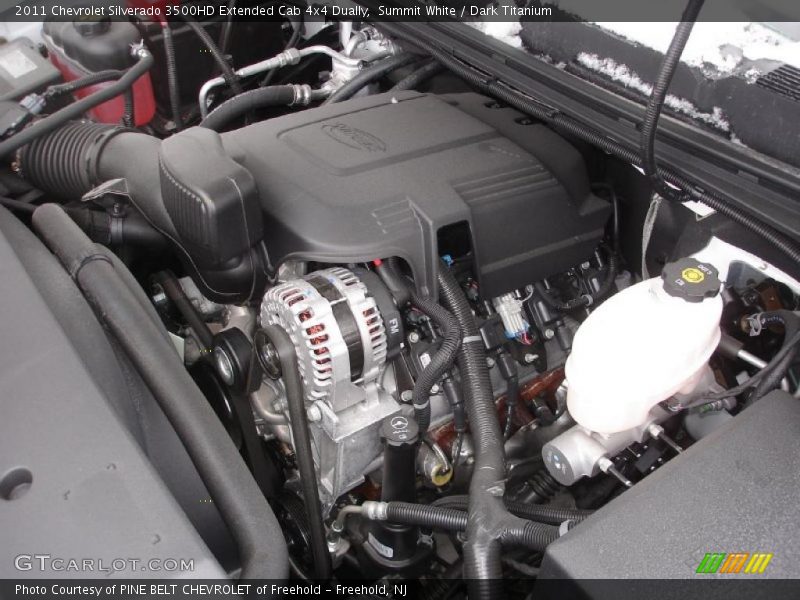 Summit White / Dark Titanium 2011 Chevrolet Silverado 3500HD Extended Cab 4x4 Dually