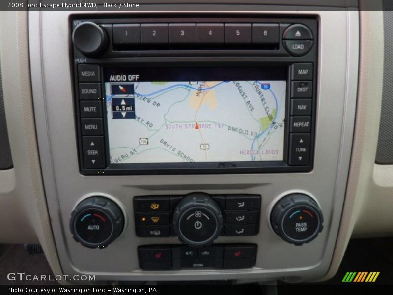 Navigation of 2008 Escape Hybrid 4WD