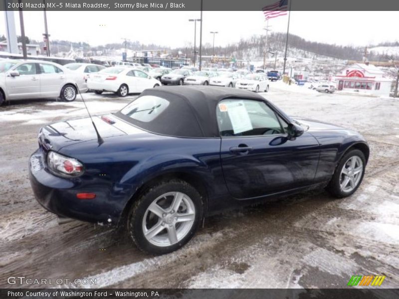 Stormy Blue Mica / Black 2008 Mazda MX-5 Miata Roadster