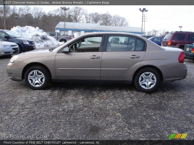 Amber Bronze Metallic / Cashmere Beige 2007 Chevrolet Malibu LS Sedan