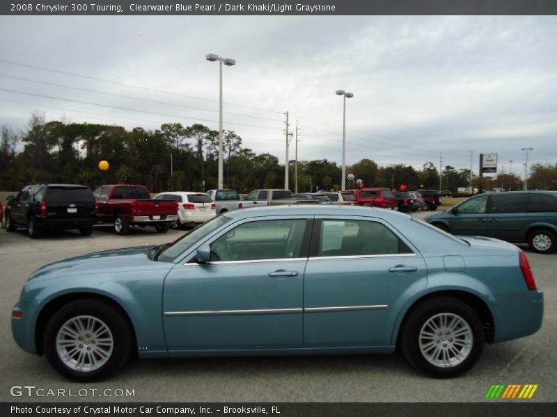 Clearwater Blue Pearl / Dark Khaki/Light Graystone 2008 Chrysler 300 Touring