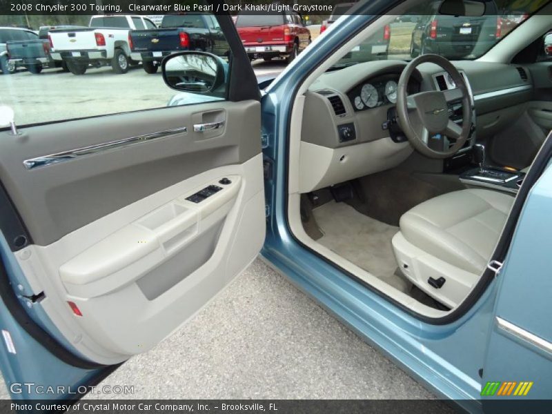 Clearwater Blue Pearl / Dark Khaki/Light Graystone 2008 Chrysler 300 Touring