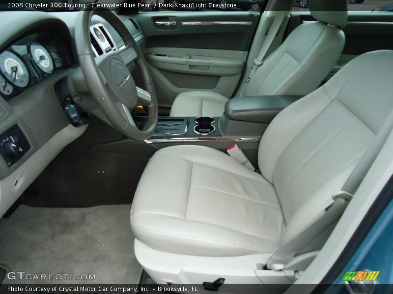 Clearwater Blue Pearl / Dark Khaki/Light Graystone 2008 Chrysler 300 Touring