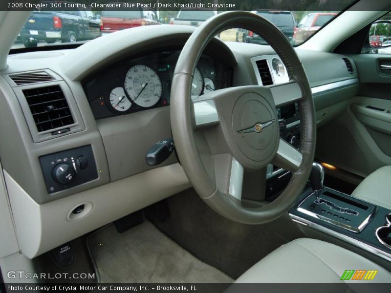 Clearwater Blue Pearl / Dark Khaki/Light Graystone 2008 Chrysler 300 Touring