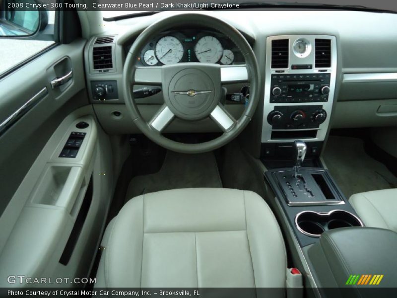 Clearwater Blue Pearl / Dark Khaki/Light Graystone 2008 Chrysler 300 Touring